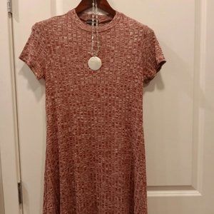 Mulberry &White Marled Ribbed Jersey  Knit Pullover Dress Size S - M